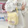 2025 Nuevo Estilo Japonés Simple Alto Valor de Belleza Nicho Bolso Cruzado Transparente Estilo Coreano Estudiante Costura Artística Trendy Bolso de Dolor