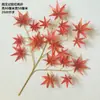 Hoja de Arce Ventana Ramas de Otoño Plátano Decoración Hojas de Ginkgo Hojas de Arce Jardín Ingeniería Montaña Fragante Hojas Rojas Falsas