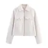Ropa europea y americana para mujer transfronteriza, moda casual retro de venta caliente en AliExpress, gabardina holgada con cremallera y cuello alto