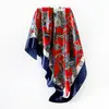 Lenço de Cabeça Feminino Transfronteiriço, Lenço, Lenço de Seda, Xale, Estampado, Leve, Versátil, Novo Estilo Mais Vendido, Seda de Imitação, Padrão Cachecol, Atacado de Comércio Exterior