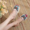 Pantuflas de Mariposa Zapatos de Lona para Mujer Casual Verano Caminar Compras Viaje Suela de Tendón Pantuflas