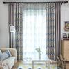 Cortina de tela con costuras modernas, sencillas, con sombreado de rayas nórdicas, semi-sombreado, gruesa, para sala de estar y dormitorio, producto terminado