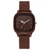 Nuevo reloj cuadrado pequeño de color gelatina transfronterizo con correa de silicona, reloj de cuarzo estilo ins, reloj de pulsera silencioso para exámenes de estudiantes, al por mayor