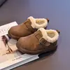 Zapatos de Algodón Estilo Británico Retro para Niñas 2026 Otoño/Invierno Nuevas Llegadas Zapatos Casuales Cálidos con Forro de Felpa para Niños Mayores Zapatos Birkenstock