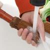 Cruce fronterizo coco Sartén marrón Sartén antiadherente Cepillo de sartén Mango de madera Cocina sin aceite Cepillo de madera Cepillo para sartén Cepillo para sartén Artefacto Cepillo de mango largo Cepillo para sartén cepillo