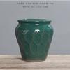 Vaso de Flores Carnudo Personalizado Criativo Retro Pintado à Mão Porcelana Azul e Branca Simples Controlado por Mago Pequeno Pilha Velha Vaso de Flores de Cerâmica