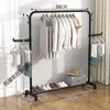 Tendedero de ropa simple de pie para dormitorio, Barra de ropa plegable para el hogar, Tendedero para balcón interior, Perchero para secar ropa, Armario