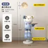 Fabricante Alemán Modelo Nuevo 2026 Adorno Oso Violento Lámpara Astronauta Grande de Pie para Sala de Estar Hogar Instalación Lateral en Mueble de TV
