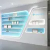 Estante de exhibición de pared Honor, estante de exhibición de muestras de productos de la empresa, vitrina para sala de transmisión en vivo, vitrina para exhibición transfronteriza, gabinete pintado