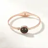 Oferta Especial Suministro Directo Nuevo Estilo Moda Europea y Americana Transfronteriza Pulsera de Acero de Titanio para Mujer Joyería de Alta Calidad que No Pierde el Color Adornos de Nácar Blanco