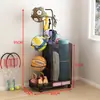 Cesta de armazenamento para tapete de yoga, caixa de armazenamento para equipamentos de basquete, suporte de armazenamento para equipamentos de ginástica com rodas, suporte de armazenamento para pistolas de brinquedo