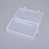 Caja Vacía Transparente de PP con Tapa Caja de Muestras de Plástico Caja de Embalaje para Joyería y Componentes Digitales Caja de Almacenamiento para Equipo de Pesca y Mascarillas