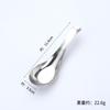 Cuchara Personalizada de Acero Inoxidable 304 Estilo Europeo Mango Corto Fondo Plano Multifuncional Espesada Práctica Cuchara Vajilla Doméstica Cuchara para Comer