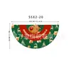 Bandera colgante de Navidad nueva transfronteriza de Amazon Bandera semicircular Bandera en forma de abanico Bandera de forma especial Decoración de barandilla para fiesta de Halloween