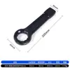Llave de impacto negra de alta resistencia con mango recto, llave Torx de cabeza única, 65 engrosada, 36 acciones de martillo, 38 impactos, 90 tamaño grande, 95