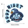 Nuevas Pegatinas Halloween Luminiscentes en la Oscuridad, Bruja Calavera Aterradora Pegatinas Creativas para Interruptor de Dormitorio, Accesorios de Broma Aterradores para Fiestas