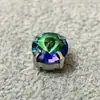 6mm Satélite Colorido Laser K9 Vidro Garra Pequena Redondo Proteína Cristal Iridescente Costurado à Mão Strass para Decoração de Roupas DIY