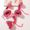 Estilo Doce e Menina Chapéu de Lã Tricotado com Flor e Pom-Pom Acessórios DIY Roupas para Vestir Bonecas Acessórios