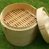 Cesta Vaporera de Bambú Comercial Grande y Pequeña Casera Profundizada Elevada Cesta Tejida de Bambú Rejilla Vaporera Rejilla de Vaporización Una Pieza Dropshipping