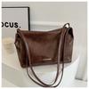Bolsa de Gran Capacidad para Mujer, Casual y Versátil, Nuevo Bolso Tote con Cadena Retro 2026, Estilo para el Trabajo, Bolso de Hombro Cruzado Texturizado