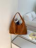 Otoño e Invierno Nuevo Bolso de Ante Casual Retro Moda Bolso de Hombro para Mujer Gran Capacidad de Alta Gama Bolso Tote Commuter para Mujer