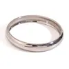 Pulsera de Anillo Geométrico Redondo Liso Popular en Europa y América Chapada en Oro de 18K Pulsera de Acero de Titanio que No se Desvanece Joyería al por Mayor