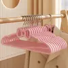 Percha Rosa con Forma de Lazo para Uso Doméstico, Adecuada para Dormitorios de Estudiantes, No Deja Marca, Anti-Arrugas en los Hombros, Antideslizante, Percha Gruesa para Ropa