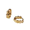 Pendientes Retro de Hebilla para Oreja Cuerpo Plata S925 Diseño de Bolsillos Redondos Pendientes de Nicho con Aro Pequeño Para Todo