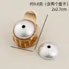 Base de Horquilla Songjin Accesorios de Nuevo Estilo Chino Tela Bordada Teñida de Azul Horquilla de Pico de Pato en Blanco para Manualidades