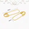 Broches Antiguos de Color Dorado Conservable Accesorios para Joyería Hecha a Mano DIY Broches de Unión para Pulseras, Collares, Broches, Colgantes y Adornos