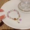 Pulseira de cristal super brilhante elegante com contas feminina tendência ins versátil pulseira de temperamento de estudante para namorada e irmãs joia