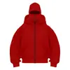 Nueva Sudadera con Capucha y Cremallera de Doble Capa, Diseño Único Transfronterizo para Primavera y Otoño, Estilo Urbano Holgado para Hombres y Mujeres