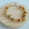 Pulsera de Grava de Cristal Natural con Ágata de Forma Irregular, Pulsera para Mujer con Cierre de Langosta Cadena Extensora, Amatista