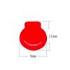 Almohadilla de silicona con clip para las orejas, con forma de bolsa de la suerte, almohadilla roja para las orejas, sin perforaciones, suave, para hacer tú mismo, accesorios para pendientes, en stock, venta al por mayor