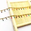 Corrente de Pé Lateral de Aço Inoxidável Dourado com Gotejamento de Óleo Colorido de 1,5 mm Corrente de Serra Corrente Centopeia Corrente para Joias DIY