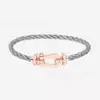 Pulseira Fred fivela de ferradura pulseira de fio vermelho fivela de oito fivela náutica pulseira de ouro ouro rosa platina diamante