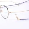 Europa y Estados Unidos joyería transfronteriza cuerda de cuero tejida multifuncional cadena doble para gafas temperamento de moda accesorios para mascarilla mascarilla mujeres
