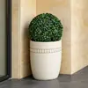 Produto Popular de Venda Direta do Fabricante: Vasos de Flores de Óxido de Magnésio Simples de Grande Diâmetro, Disponíveis em Vários Tamanhos, Adequados para Uso Interno e Externo, Ideais para a Beleza de Pátios e Jardins