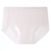 Roupa Íntima Feminina 10A de Seda Gelada Antibacteriana Sem Costura Forro 100% Algodão Calcinha Feminina Respirável de Cintura Média que Não Aperta