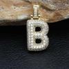 Colgante de 26 letras de Hip-Hop Transfronterizo, Accesorios de Colgante de Letras Gruesas de Moda Rap, Estilo Moderno y Popular