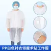 Ropa de Trabajo Desechable No Tejida, Batas Azules y Blancas, Ropa a Prueba de Polvo de PP, Batas de Aislamiento Desechables Impermeables y Transpirables SMS