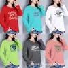 2025 Nova Camiseta Feminina de Manga Longa Outono e Inverno Estilo Coreano Gola Redonda Camiseta Básica Tamanho Grande Casual Camiseta Feminina de Outono Top