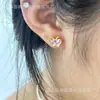 Brincos de Borboleta Rosa Doce Femininos Pequenos e Delicados High-end Estilo Mori Frescos e Modernos Versáteis para Uso Diário