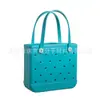 Conjunto de Bolsa de Praia com Furos em EVA Impressão Colorida Impermeável Armazenamento Bolsa de Praia eva Cesta de Legumes Resistente ao Desgaste Bolsa com Furos