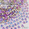 Diamante para Uñas con Forma de Corazón Torcido y Base Puntiaguda 8*9mm Diamante de Punto Explosivo Set de Diamantes de Base Puntiaguda Decoración para Manicura Uñas Portátiles Joyería Popular Venta al por Mayor