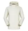 Jaqueta Fina de Outono para Homens e Mulheres, Casual ao Ar Livre com Capuz e Gola Alta, Jaqueta Soft Shell para Team Building e Montanhismo com Logo Estampado