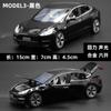 Modelo de Carro Elétrico Tesla em Escala 1:32 Modelo Model3 de Liga com Luzes e Efeitos Sonoros Carrinho de Puxar