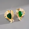 Brincos Triangulares de Resina Exagerados em Forma de Gota Europeus e Americanos, Brincos Personalizados Retrô, Brincos Geométricos de Nicho de Alta Qualidade para Mulheres