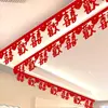 Conjunto de Decoração para Quarto de Casamento: Decorações Penduradas no Teto, Lanternas, Caracteres de Felicidade Dupla para o Quarto do Noivo e da Noiva, Decorações de Casamento para Casa Nova