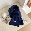 Bufanda Seleccionada de Lana 100% Pura Australiana Estilo Celebridad de Internet Ins Color Puro Tejida Cálida y Versátil Bufanda para Pareja Venta al por Mayor